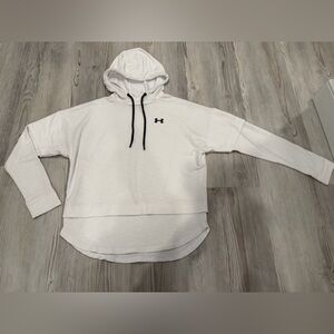 Under Armour White Terry Hoodie. Women’s Size Small. GUC